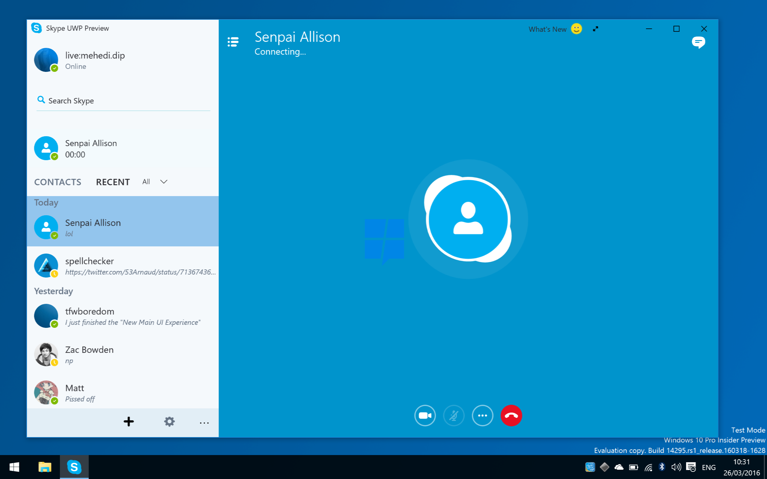 Skype аккаунт с балансом 9.99 долларов + ПОЧТА
